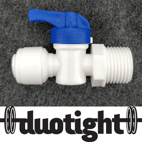 Duotight shut off valve 9.5mm - 1/2" male thread